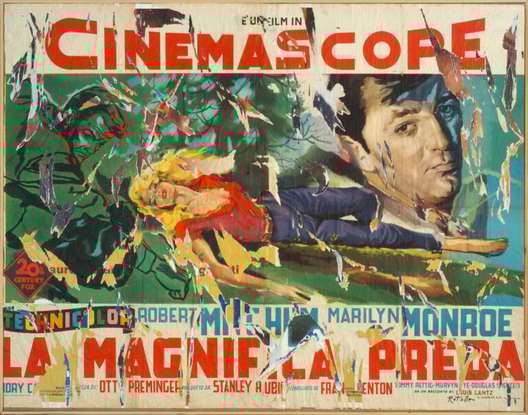 Mimmo Rotella Cinemascope 3, 2003 D&eacute;collage su tela 164 x 126 cm Fondazione Mimmo Rotella