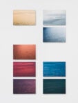 Cosimo Filippini, Lago Pantone, 2018 otto stampe inkjet su carta cotone e dibond, chiodi 112 x 70 cm