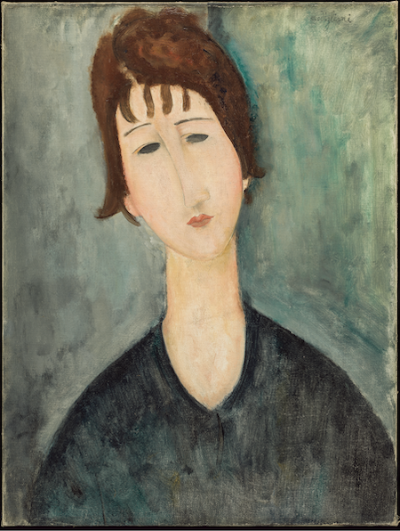 Amedeo Modigliani, Ritratto di donna, 1917-1920. Detroit Institute of Arts. City of Detroit Purchase