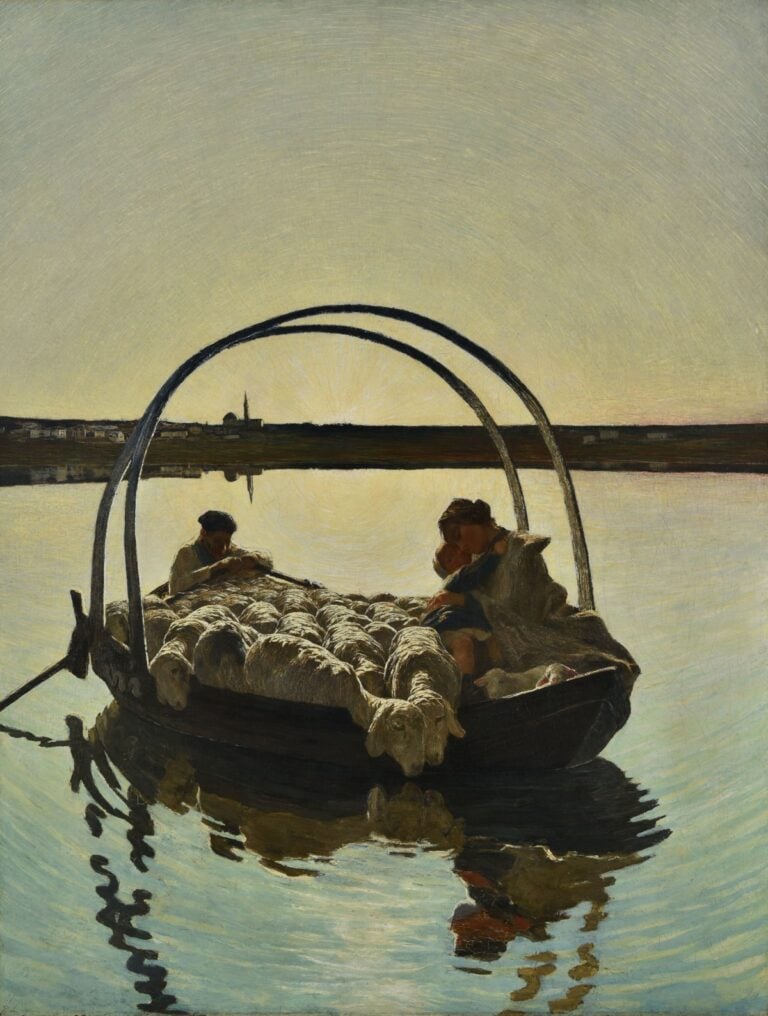 Giovanni Segantini, Ave Maria a trasbordo, 1886-1888, St. Moritz, Segantini Museum, deposito della Fondazione Otto Fischbacher Giovanni Segantini