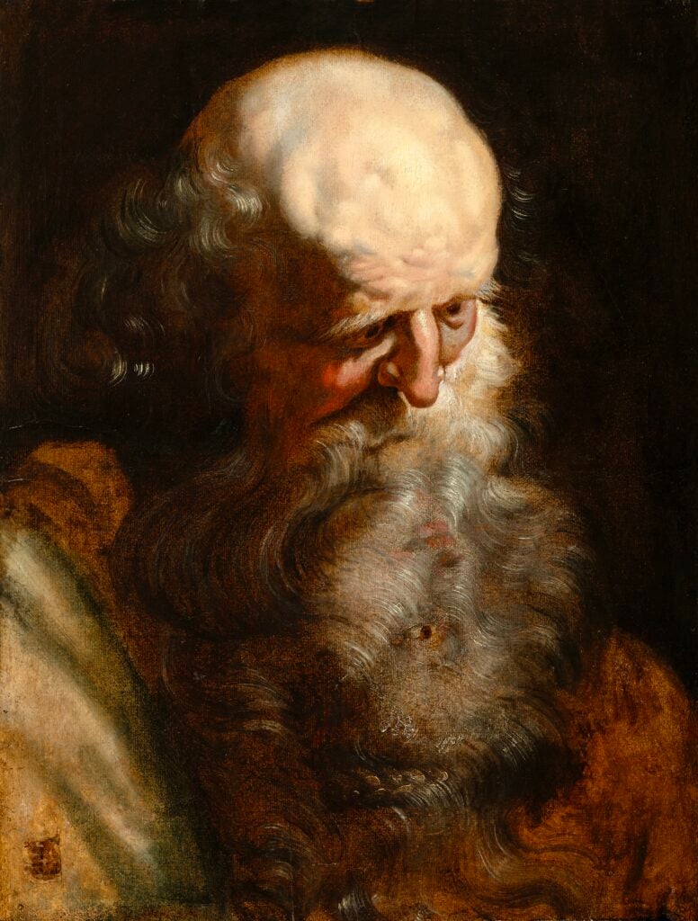 Peter Paul Rubens, Portrait d’un vieil homme, circa 1609 Coll. Klaas Muller, Belgique. Courtesy BRAFA