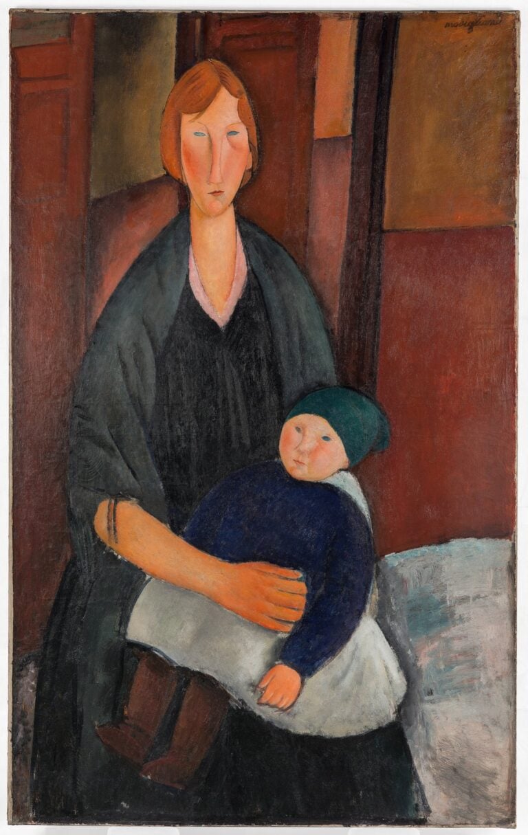 Amedeo Modigliani, Maternità, 1919, Centre Pompidou, Parigi, Musée national d’art moderne / Centre de création industrielle, in prestito a lungo termine: LaM, Musée d’art moderne, d’art contemporain et d’art brut de Lille Métropole, Villeneuve d’Ascq © Nicolas Dewitte / LaM