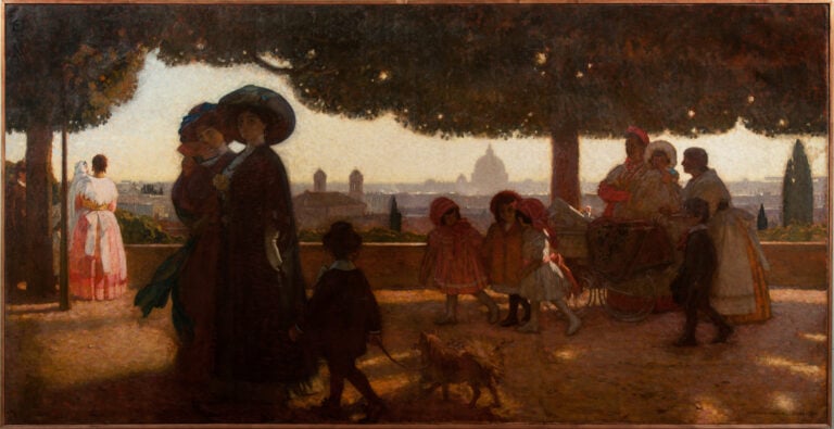Georges Paul Leroux, Passeggiata al Pincio, 1910, olio su tela inv. AM 2824 &copy; Roma Capitale, Sovrintendenza Capitolina ai Beni CulturaliGalleria d&rsquo;Arte Moderna (Roma)