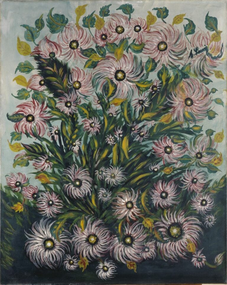 Séraphine Louis De Senlis, Mazzo di fiori, 1929 circa, LaM, Musée d’art moderne, d’art contemporain et d’art brut de Lille Métropole, Villeneuve d’Ascq © Philip Bernard