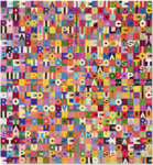 Alighiero Boetti, Oggi è il nono giorno dell’ottavo mese dell’anno millenovecentoottantotto (1988). Courtesy of Sotheby's