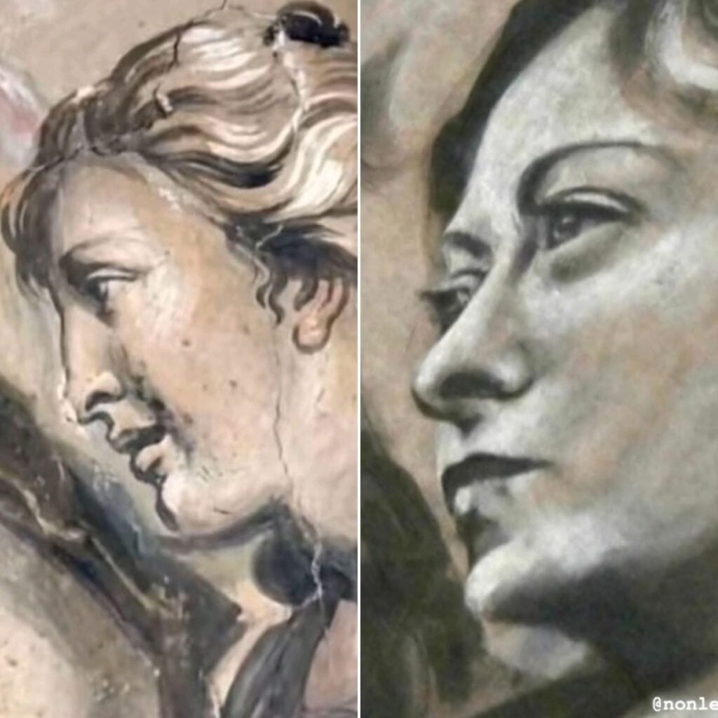 L&rsquo;angelo Giorgia Meloni di San Lorenzo in Lucina non danneggia nessuna opera d&rsquo;arte: gli affreschi sono croste recenti