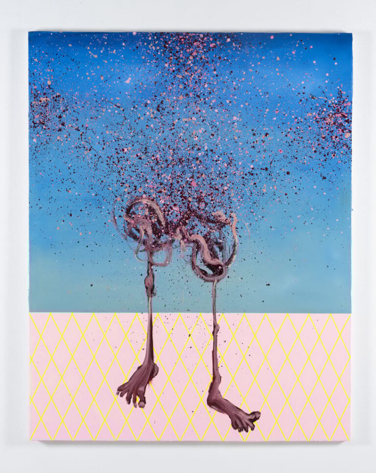 Arrivederci, 2025, cm 190x150, Courtesy Galleria Brescia e Andrej Golder. Foto di Fabio Cattabiani