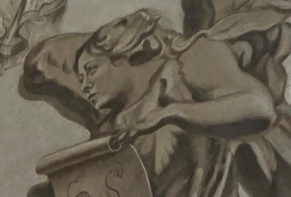 L’angelo Giorgia Meloni di San Lorenzo in Lucina non danneggia nessuna opera d’arte: gli affreschi sono croste del 1985