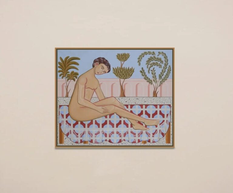 Ismaele Nones, Senza titolo, 2025, pittura acrilica su tela, 100 x 120 cm