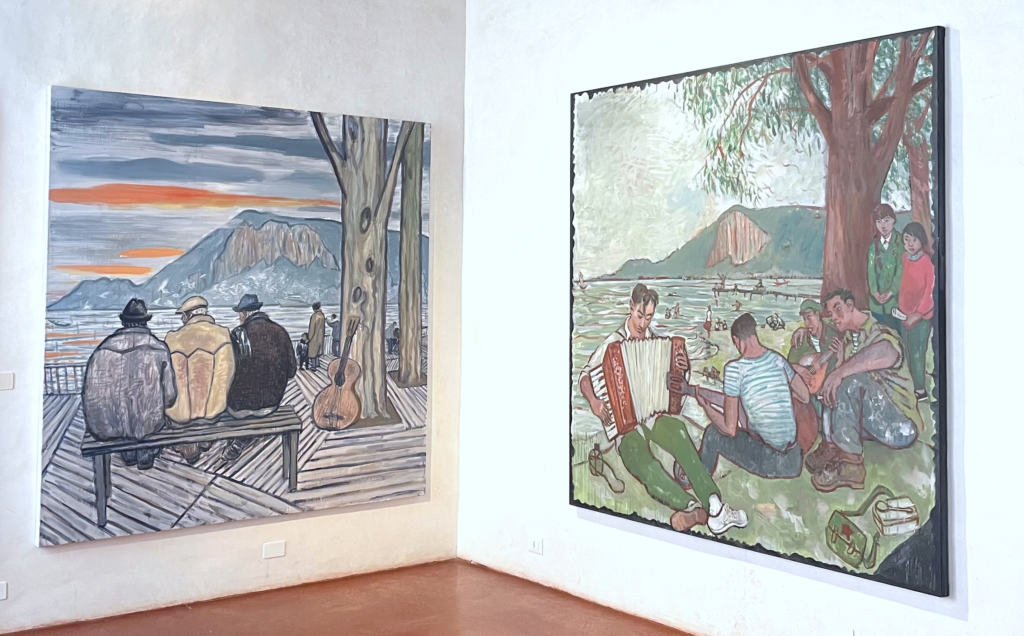 Mao Xuhui, Dianchi Waltz: Youth (destra) e Dianchi Waltz: Twilight Years (sinistra), 2025. Installation view a Palazzo Grimani, Venezia, 2025. Photo Alberto Villa