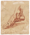 Michelangelo Buonarroti, Study for a foot of the Libyan Sibyl. Courtesy Christie's Images Ltd.