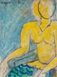 Mostra LES MODERNES. Henri Matisse, 1951. Katia en robe jaune. Image &copy; Lyon MBA &ndash; Photo Martial Couderette