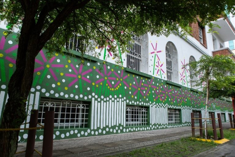 Pipe Yanguas, murale a Cali Florece, performance di ballerini di salsa, 2022