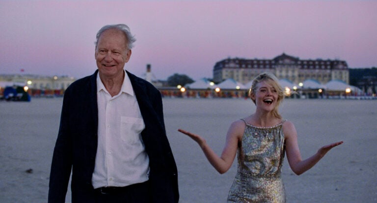 Sentimental Value. Stellan Skarsgard, Elle Fanning. Photo Kasper Tuxen Andersen