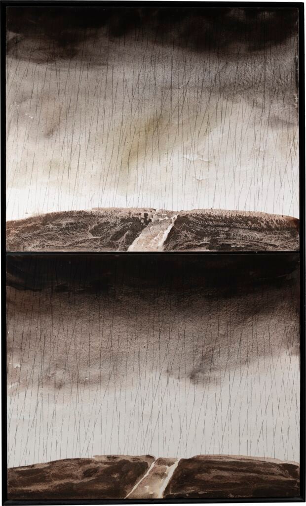 Silvano Giradello, Dittico della pioggia, 2002. GAM Verona