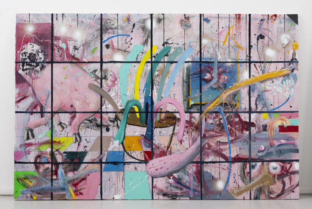 Sinceramente non ci vedo alcun senso, 2025, cm 190x290, Courtesy Galleria Brescia e Andrej Golder. Foto di Fabio Cattabiani