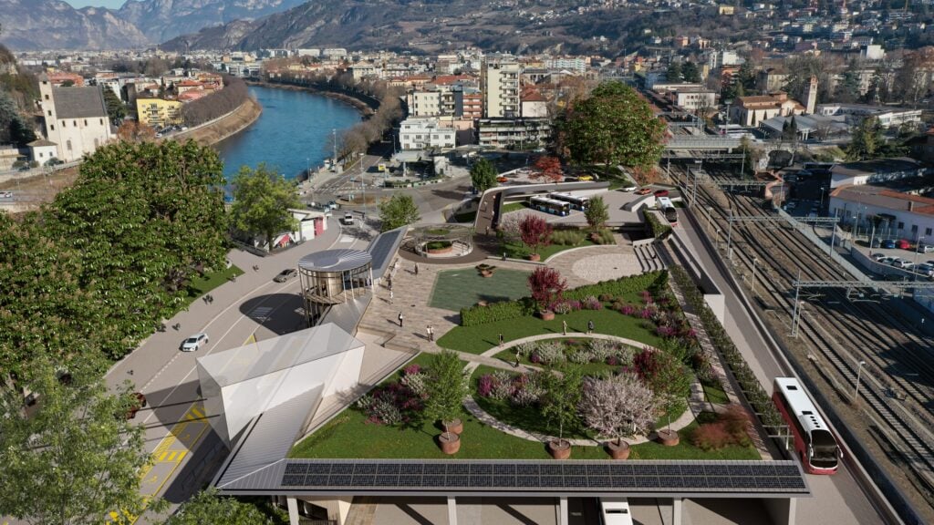 L&rsquo;opera d&rsquo;arte optical di Esther Stocker copre i murales di un sottopasso. Arte pubblica, polemiche e riqualificazione a Trento
