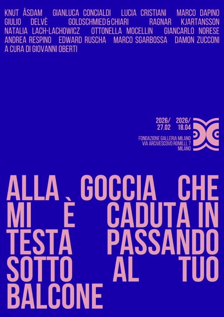 Alla goccia che mi è caduta in testa passando sotto al tuo balcone