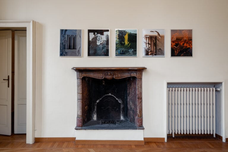 Leilei Wu, Digital Remake, 2025, fotografia e rendering stampato su carta. NEVEr alone, Casa Testori, 2025. Crediti fotografici: Flavio Pescatori