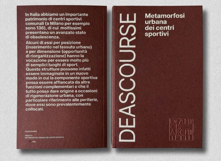 Il libro DEASCOURSE ISSUE 01 - Metamorfosi urbana dei centri sportivi. Courtesy De Amicis Architetti