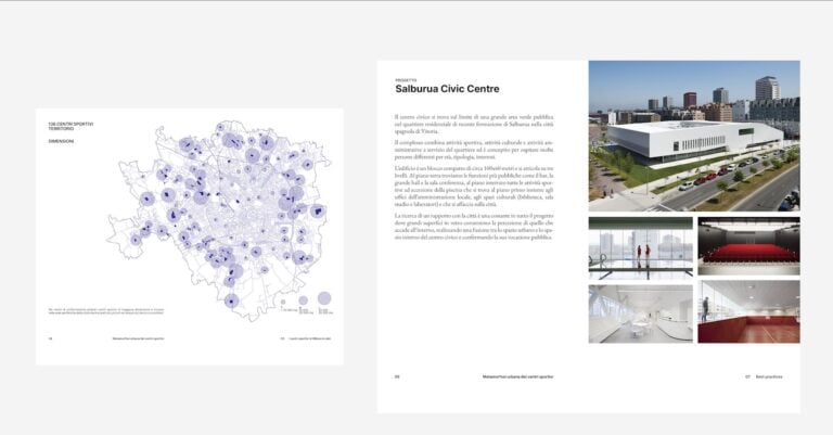 Il libro DEASCOURSE ISSUE 01 - Metamorfosi urbana dei centri sportivi. Foto Saganaki Agency. Courtesy De Amicis Architetti