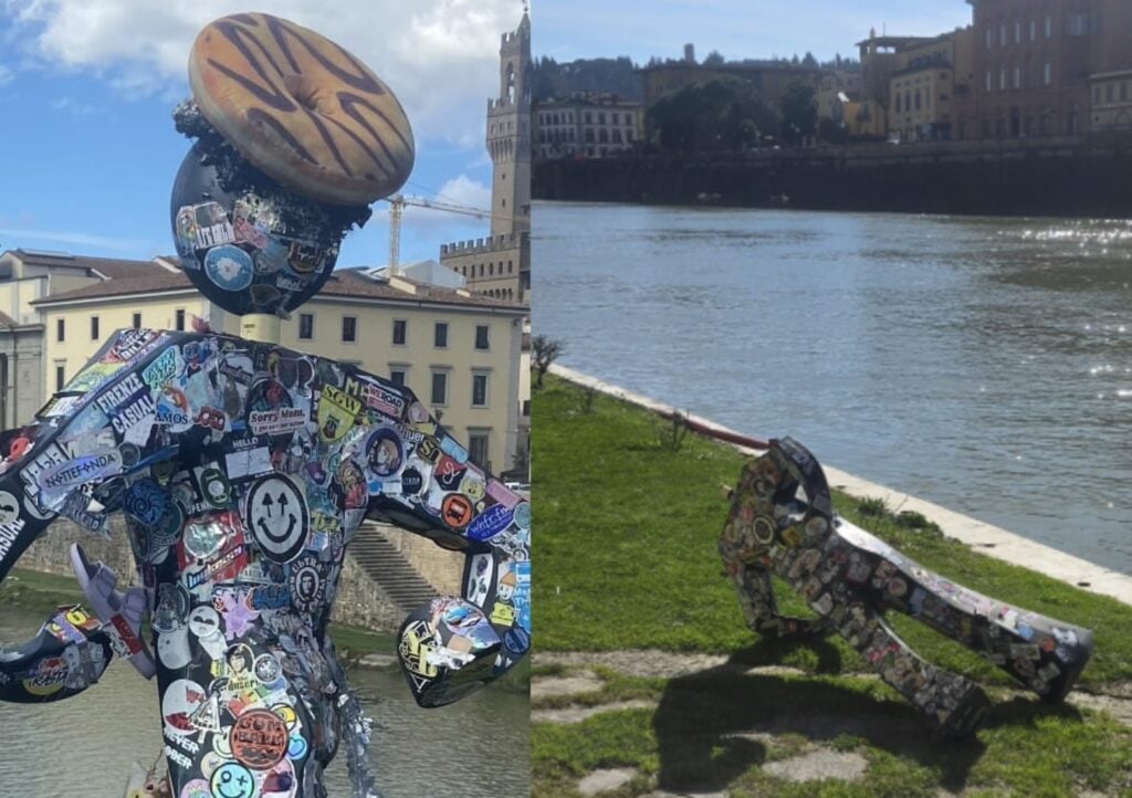 A Firenze hanno distrutto l’Uomo Comune dello street artist Clet