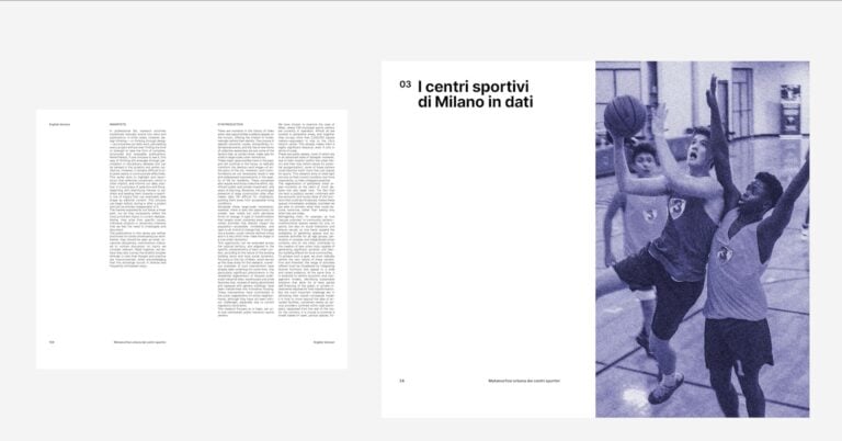 Il libro DEASCOURSE ISSUE 01 - Metamorfosi urbana dei centri sportivi. Foto Saganaki Agency. Courtesy De Amicis Architetti