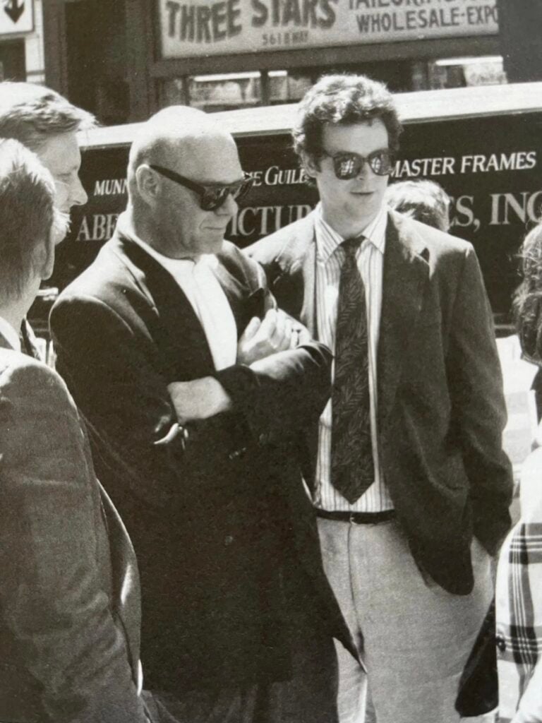 Barry Le Va e David Nolan, New York City, 1989. Courtesy David Nolan Gallery