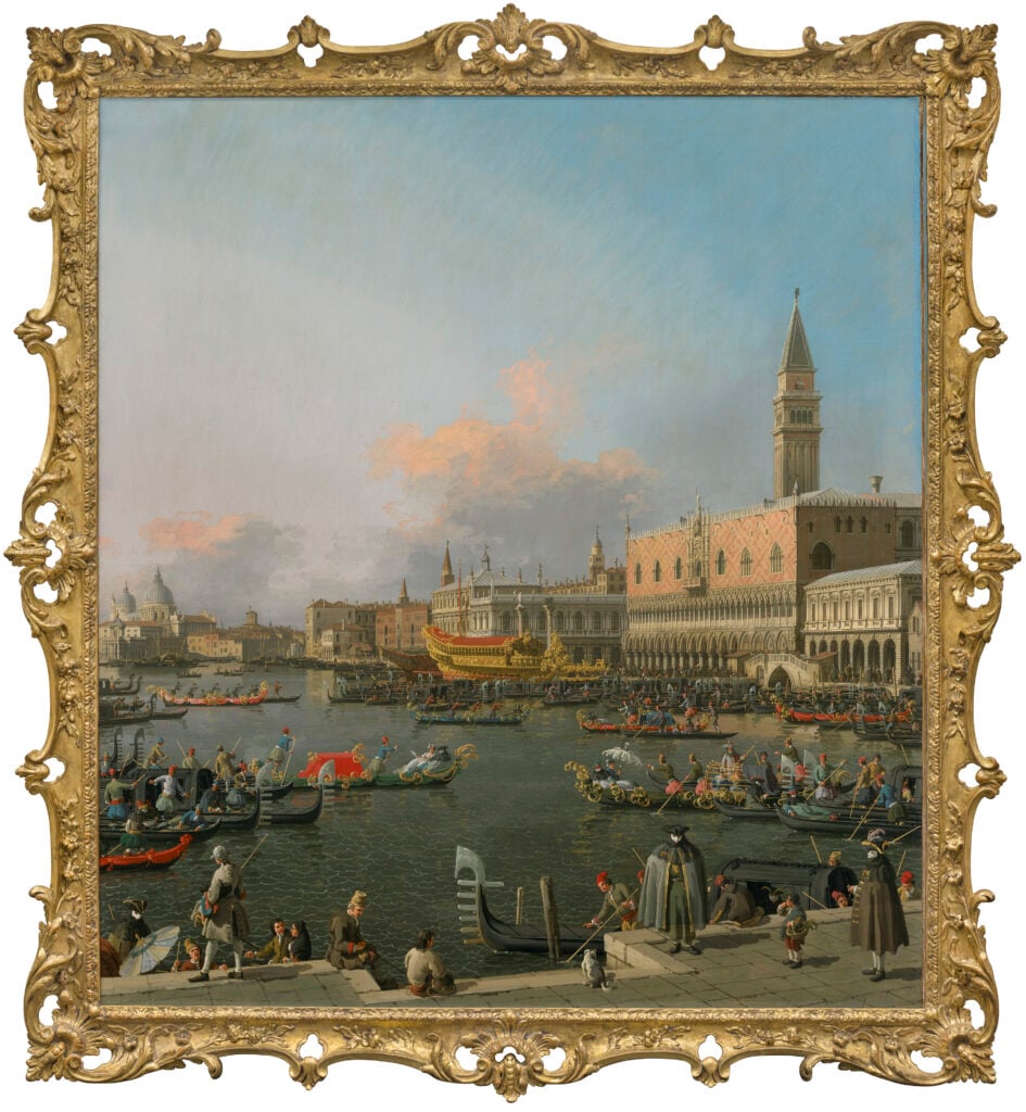 Canaletto, Venezia, il Bucintoro al Molo nel giorno dell&rsquo;Ascensione. Courtesy Christie's Images Ltd. 

