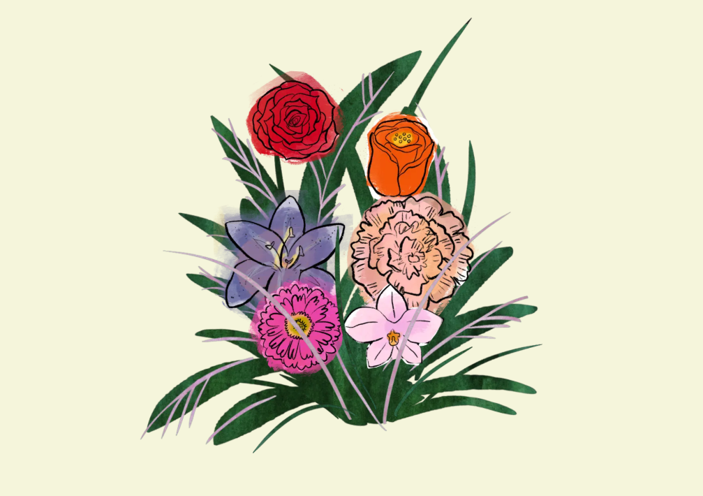 Regalare un mazzo di fiori illustrato mandandolo per mail. L’idea di Digibouquet