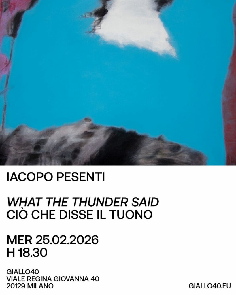 Iacopo Pesenti – Ciò che disse il tuono