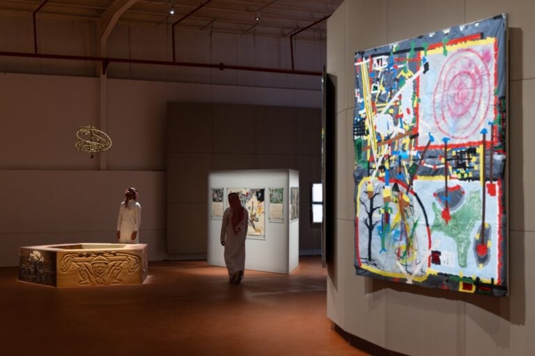 In Interludes and Transitions, Diriyah Contemporary Art Biennale 2026, installation view. Photo: Alessandro Brasile, courtesy of the Diriyah Biennale Foundation
