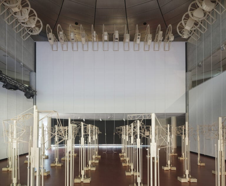 Installazione &ldquo;Due esercizi&rdquo; a cura dell&rsquo;Atelier orizzontale Blumer - Teatro dell&rsquo;architettura Mendrisio &copy; Enrico Cano