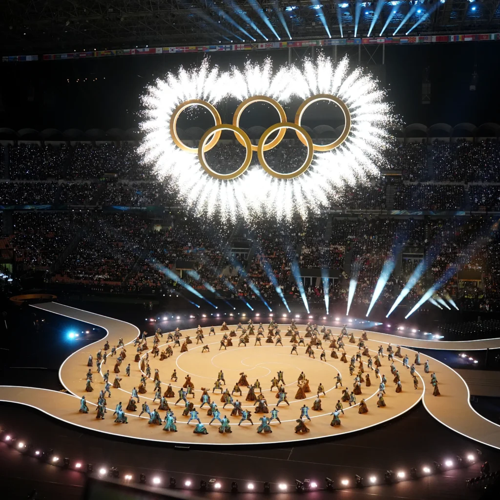 La cerimonia di apertura delle Olimpiadi Invernali di Milano Cortina 2026
