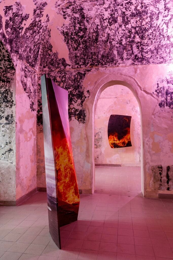 Pennacchio Argentato, Walking Backwards into Tomorrow, installation view, La Santissima Community Hub, 2026