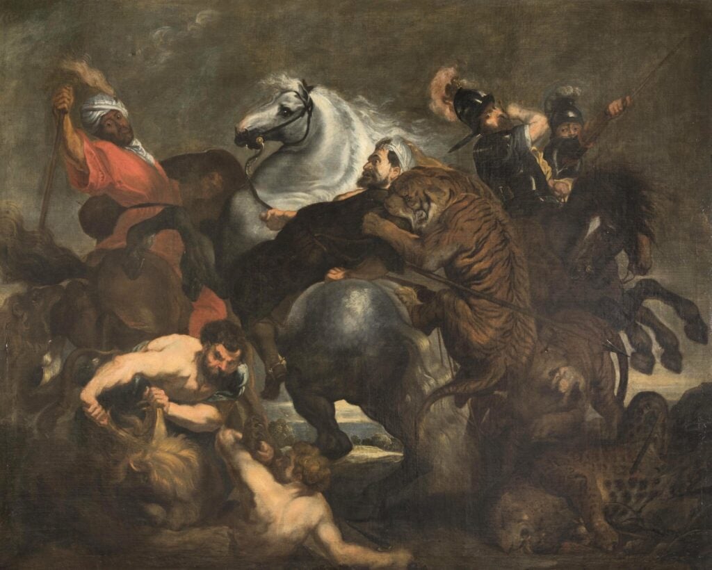 Pieter Paul Rubens (e bottega), Caccia alle fiere, 1619-1620