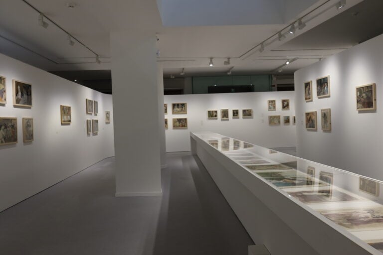 Bernardino Palazzi. Le illustrazioni per La Gerusalemme liberata e Casanova, Installation View, Fondazione di Sardegna