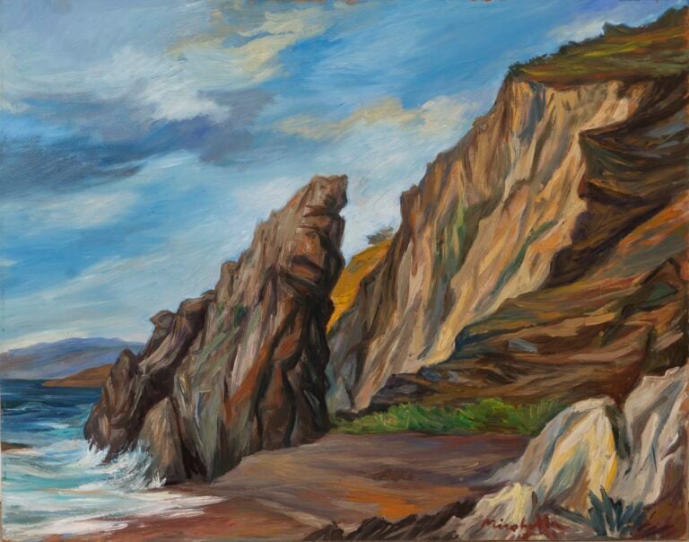 Saro Mirabella, Grotta marina a Capo d'Orlando, 1955