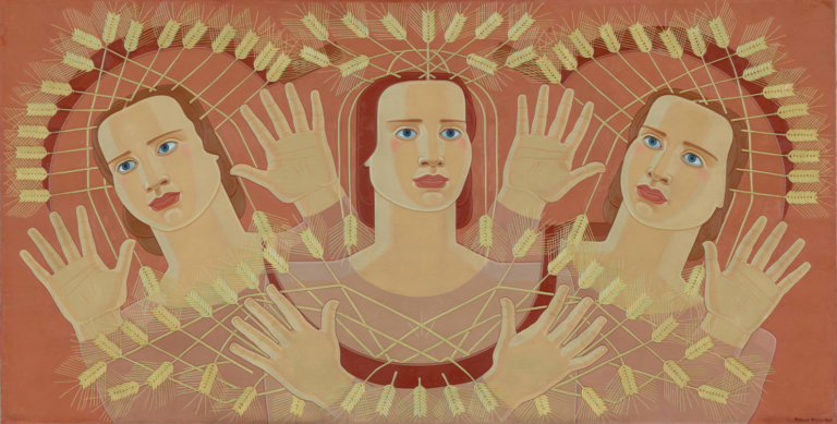 Maruja Mallo, Canto de las espigas, 1939, olio su lino. Museo Nacional Centro de Reina Sofia