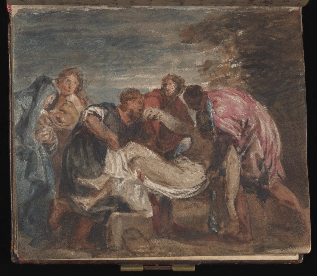 The Entombment of the Dead Christ, after Titian', Joseph Mallord William Turner, 1802