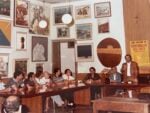 Un momento del convegno Territorialit&agrave; dell&rsquo;arte, 1982