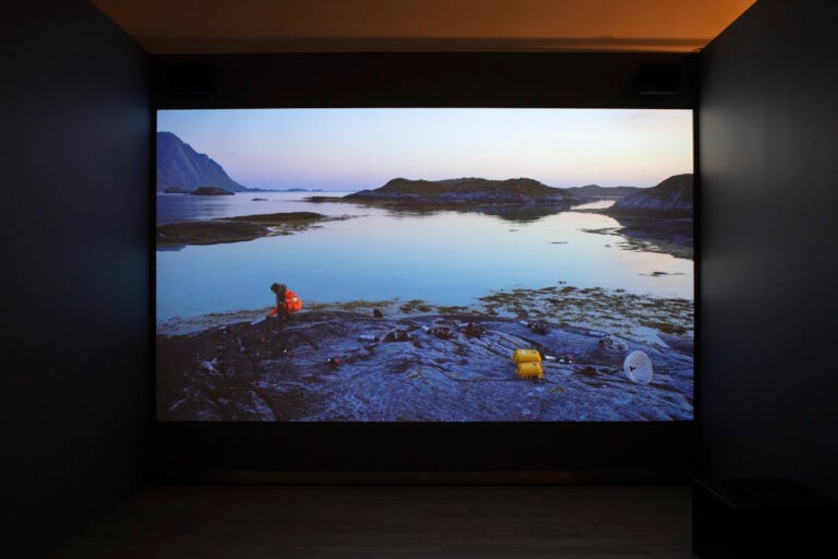 Ursula Biemann. Acoustic Ocean, 2018, ECODATA exhibition, The National Library of Latvia, Riga, Courtesy of the artist, Photo, Kristine Madjare
