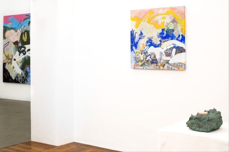 Victoria Stoian, Cel mai iubit dintre pămȃnteni, 2026, particolare della mostra &copy; ph Nadia Pugliese