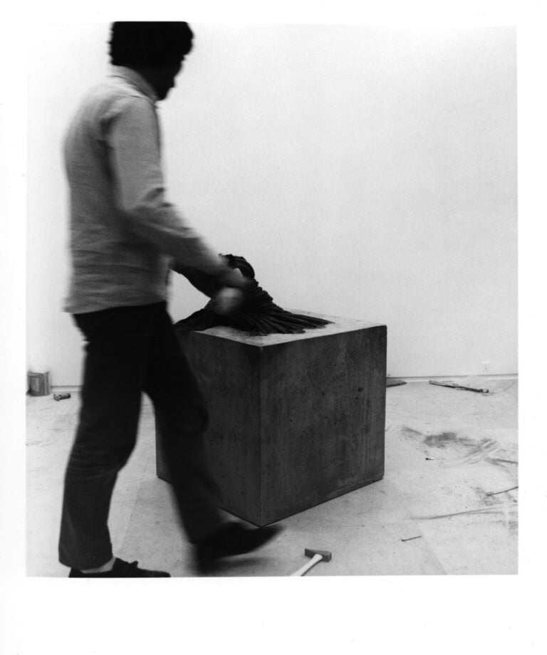 Paolo Mussat Sartor Giovanni Anselmo torsione, 1969