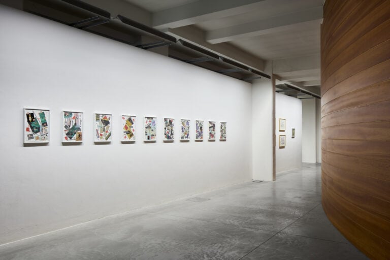 Installation view &ldquo;Nanni Balestrini. La rivolta illustrata&rdquo;, 17 gennaio - 17 aprile 2026, Frittelli arte contemporanea, Firenze. Photo credits: Fabrizio Farroni - Alto //Piano Studio. Courtesy Frittelli arte contemporanea, Firenze