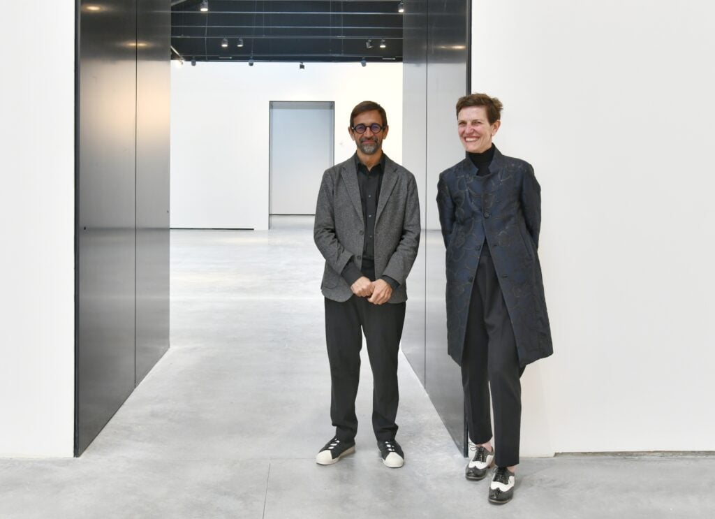 Maria Claudia Clemente e Francesco Isidori di Studio Labics. Photo Irene Fanizza