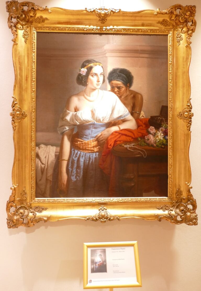 Francesco Hayez, Vestizione della dama, olio su tela, 100x140cm, collezione privata, Milano