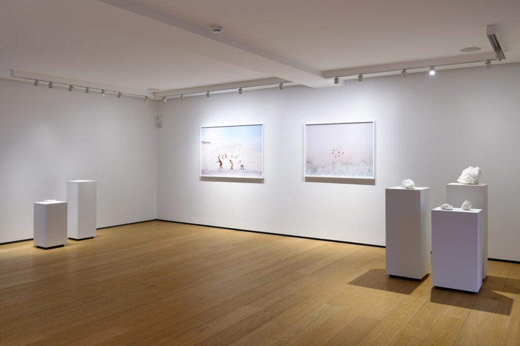 Installation view, Virginia Zanetti. La danza del sale, BUILDING TERZO PIANO, Milano. Photo Michele Alberto Sereni