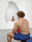 Mirrored Fiction, 2026, installation view Artwork, left to right: &copy; Jeff Koons; &copy; 2026 Estate of Duane Hanson/Artists Rights Society (ARS), NY Photo: Matteo D&rsquo;Eletto, M3 Studio Courtesy Gagosian