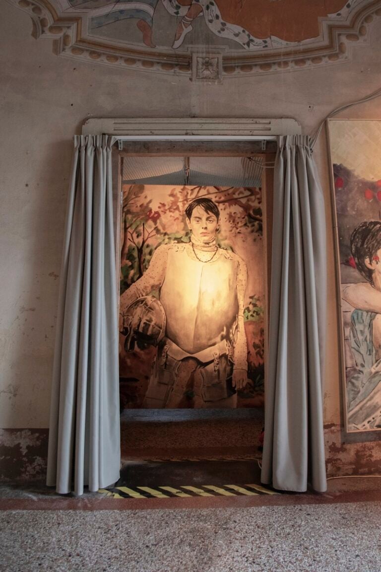 Veduta della mostra Andrea Saltini. Hamlet Suite, 2026, ph. Nicole Pizzetti